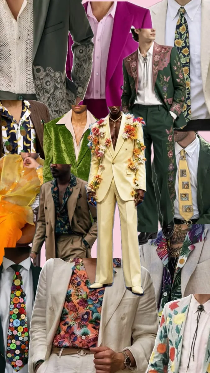 Colorful menswear